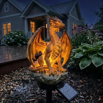 SolarDragon | Solcelledrevet Drage med Varmt LED-lys