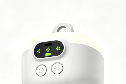 AirGlow | Genopladelig ventilator med LED-lys