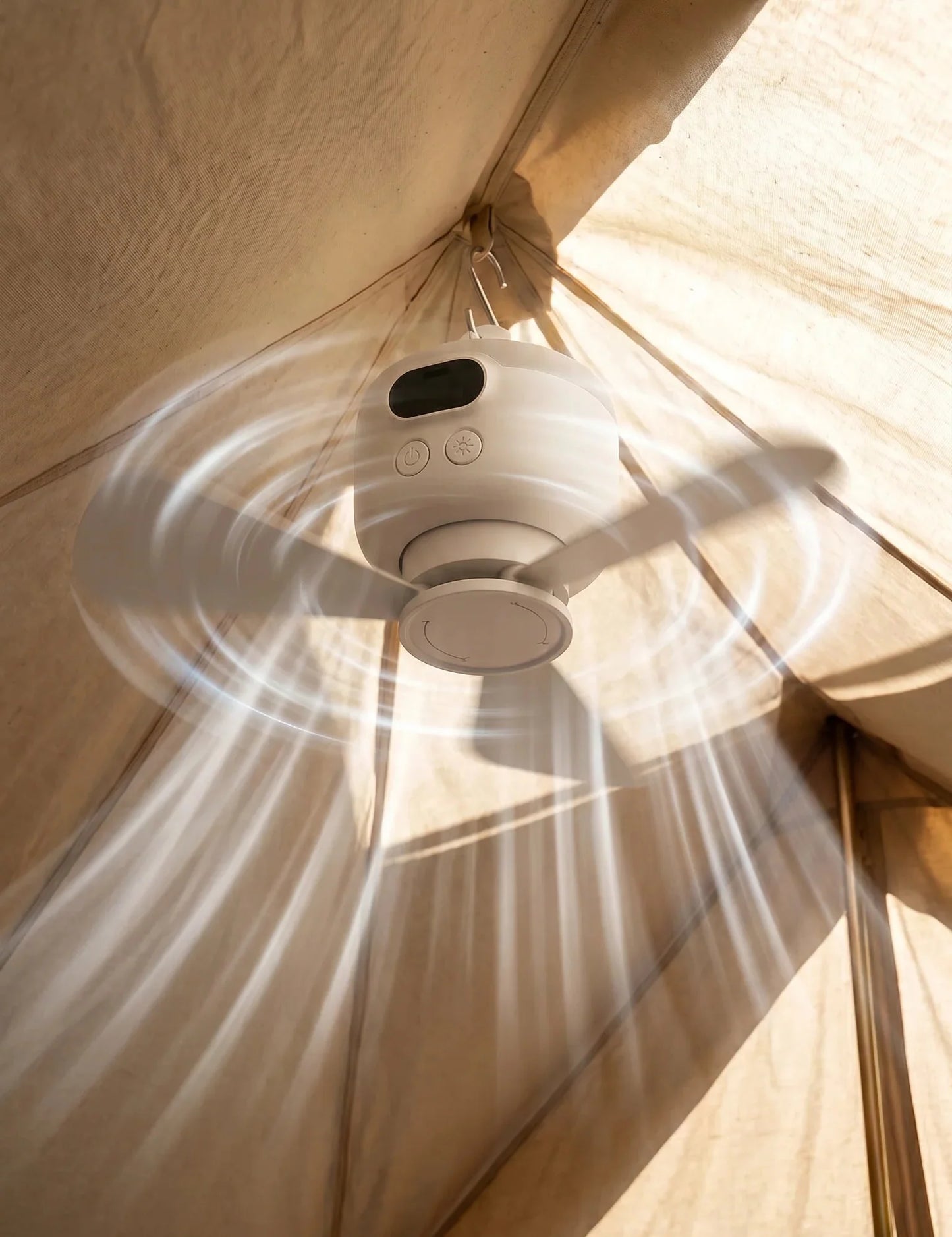 AirGlow | Genopladelig ventilator med LED-lys