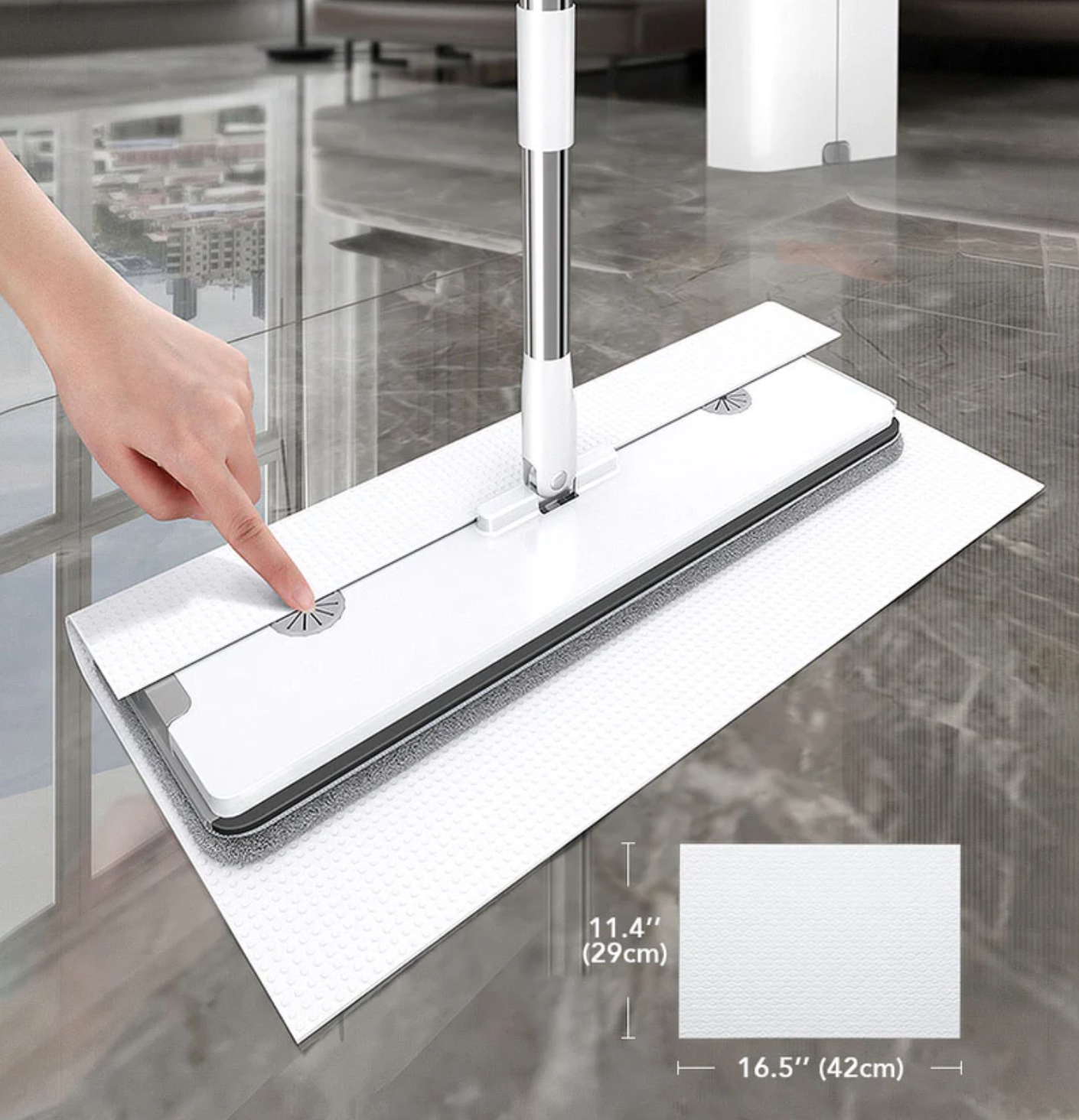 Quick Clean Moppen - Komplet rengøringssæt til hjemmet!