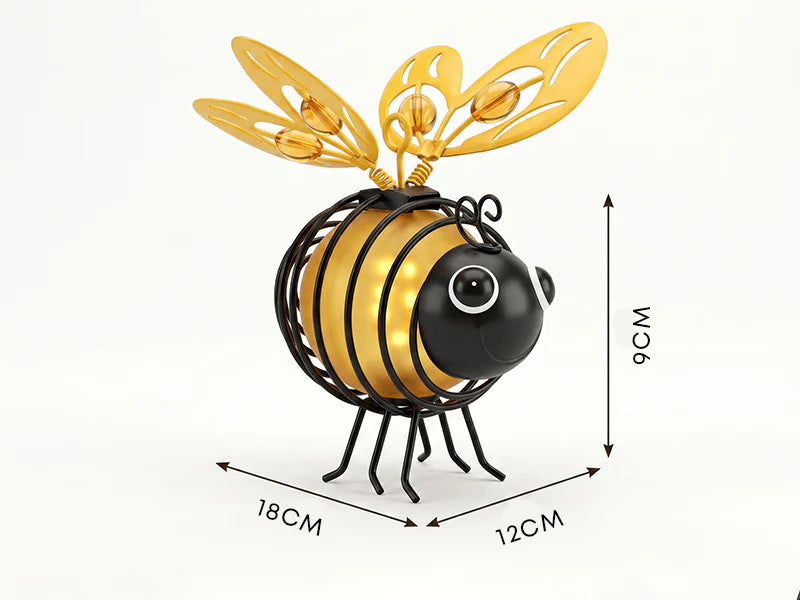 🐝 SolarBee | Solcelledrevet Hængende Bi-Lampe