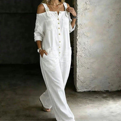 THE SÉRÈNE — Elegant jumpsuit med vide ben
