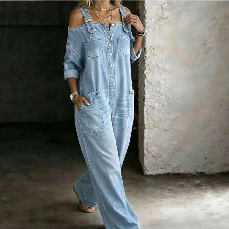 THE SÉRÈNE — Elegant jumpsuit med vide ben